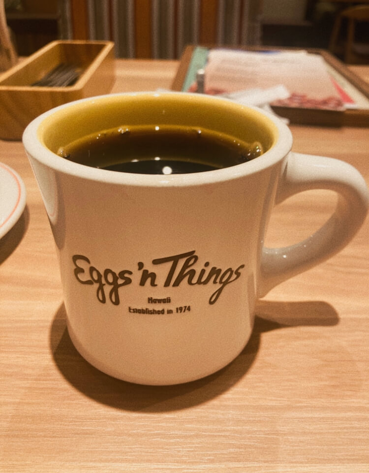 Eggs ’n Things 仙台　コナコーヒー
