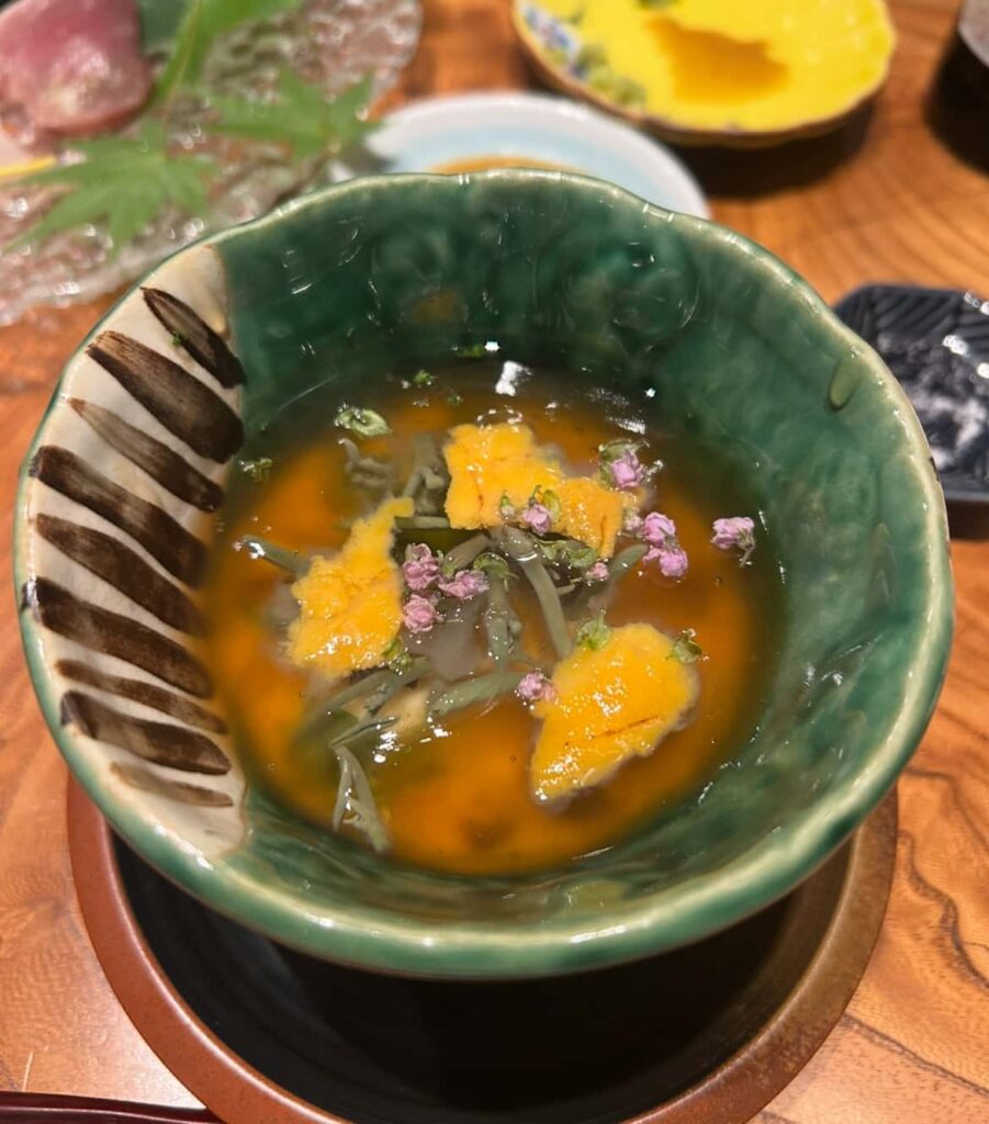 George仙台　じゅんさいウニ餡茶碗蒸し